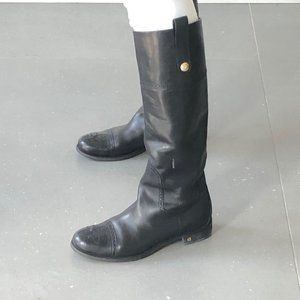 Black LV riding boots
